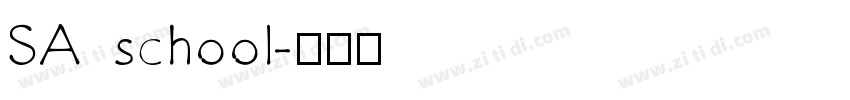 SA school字体转换
